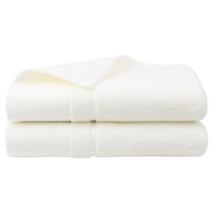 Bath Towel Set 27 x 54 inches 100% Cotton 600 GSM Towels Beige-2